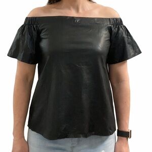 PPLA Off-Shoulder Black Blouse